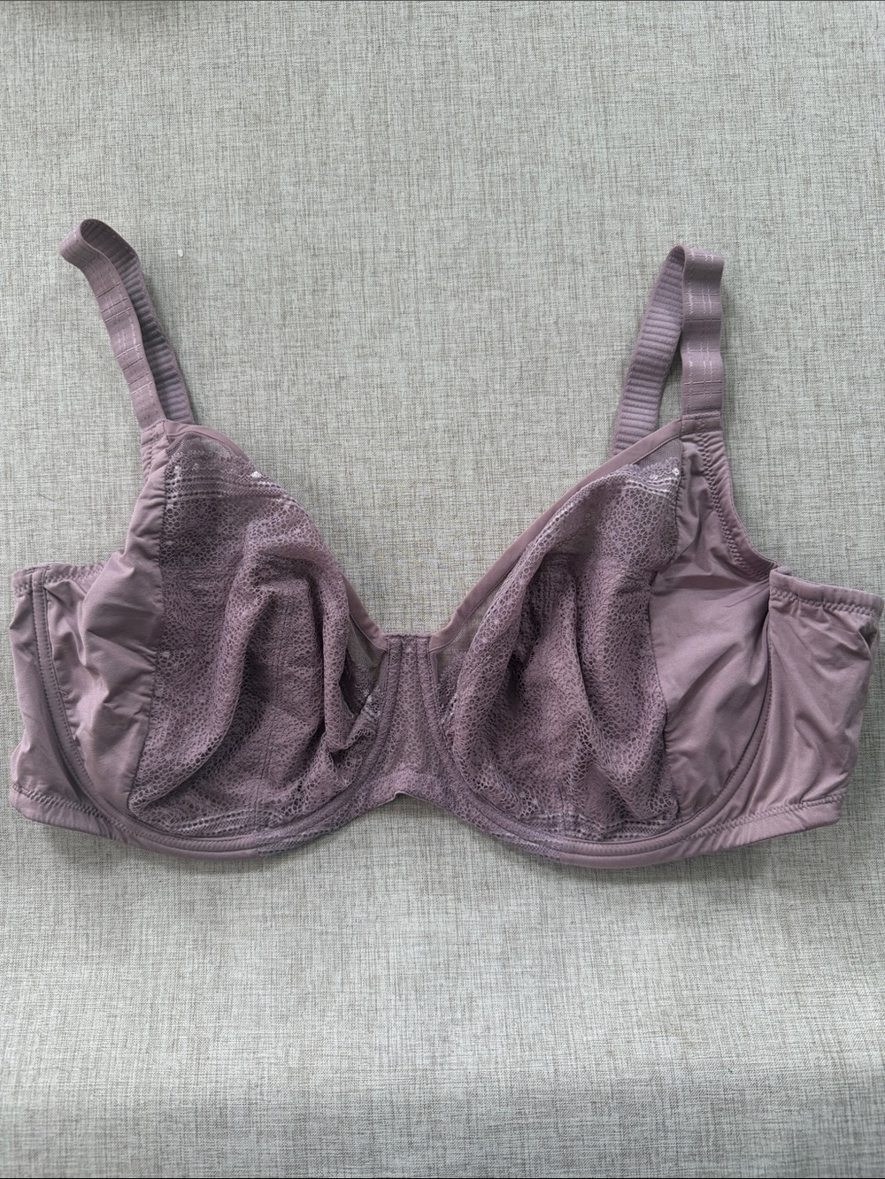 Understance Salma FlexWire Full Coverage Lace Bra Elderberry 48D underwire
